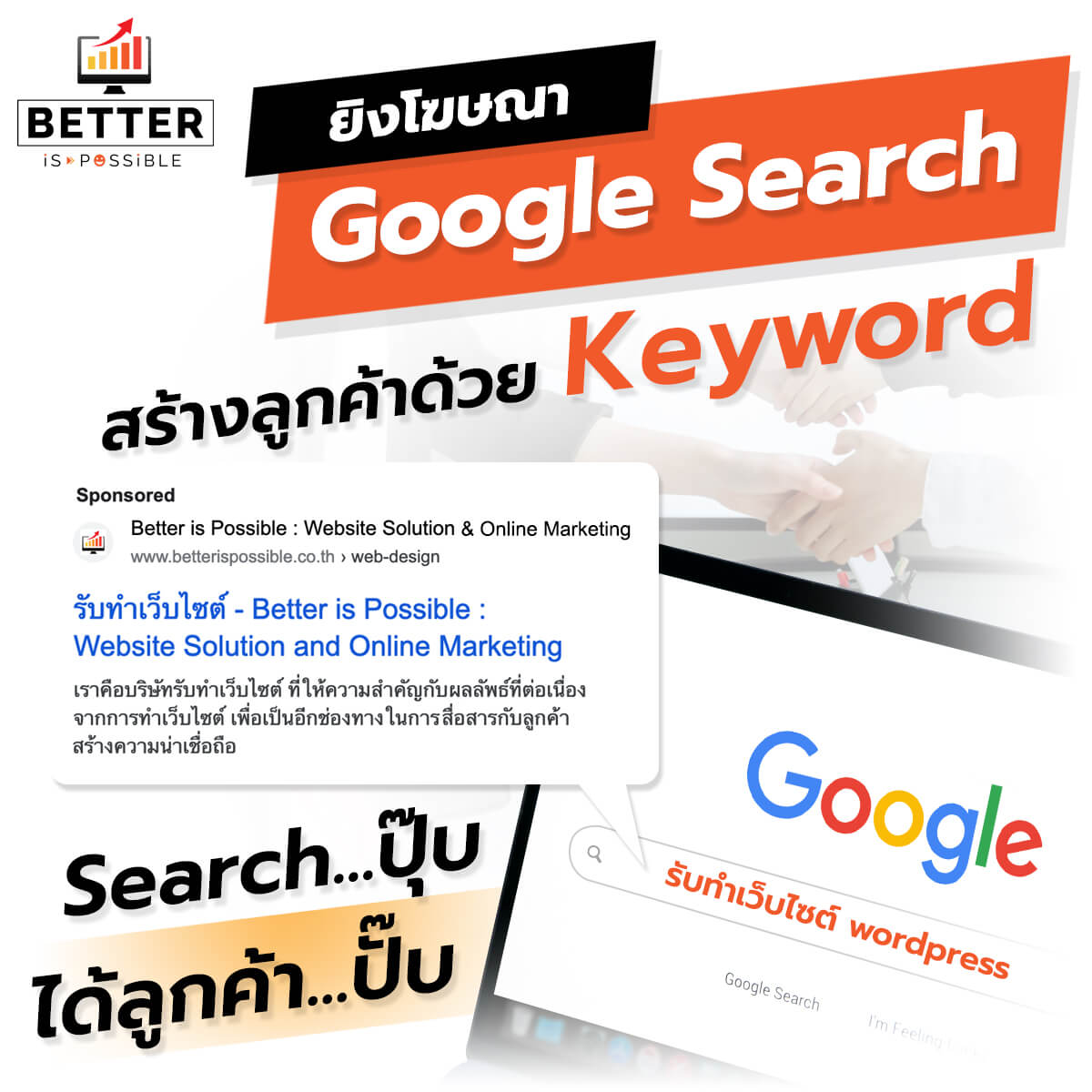 ยิงโฆษณา Google สร้างลูกค้า